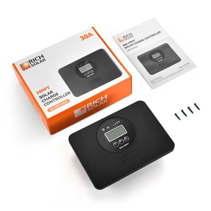BRAVO PRO 30 | Premium 30A 12V/24V MPPT Flush Mount Solar Controller