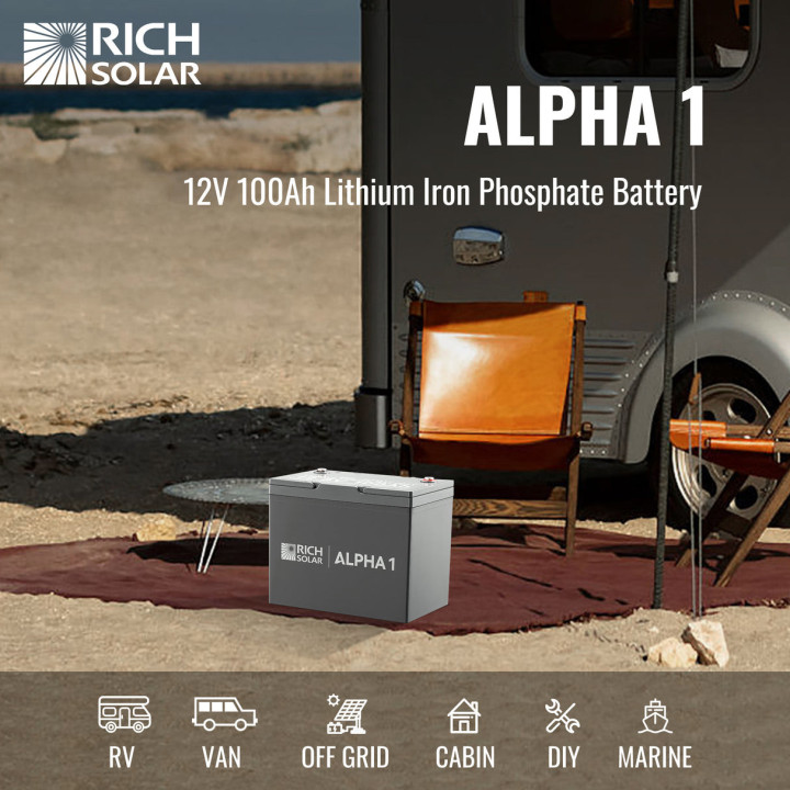 ALPHA 1 | 12V 100Ah LiFePO4 Battery